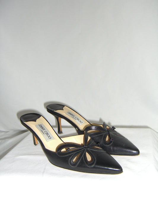 Vintage Jimmy Choo butterfly kitten heels