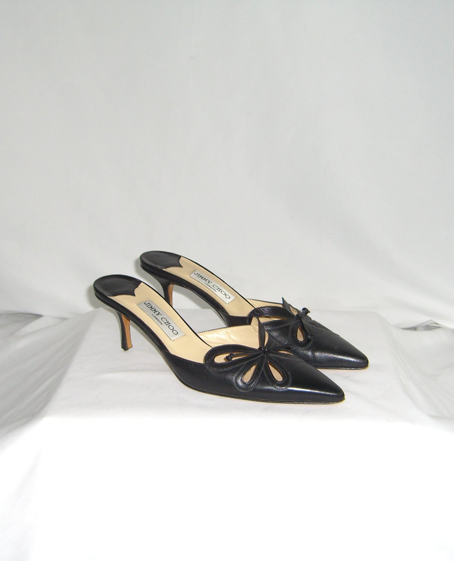 Vintage Jimmy Choo butterfly kitten heels