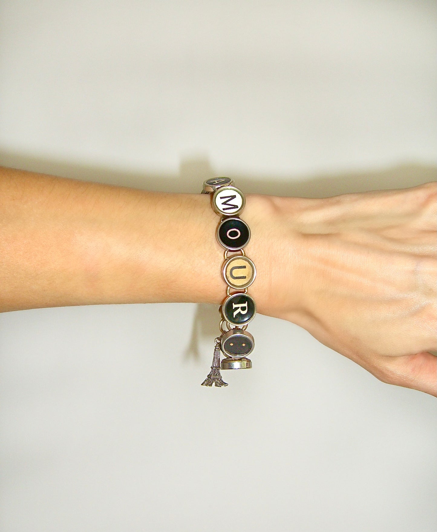 Vintage paris typewriter bracelet