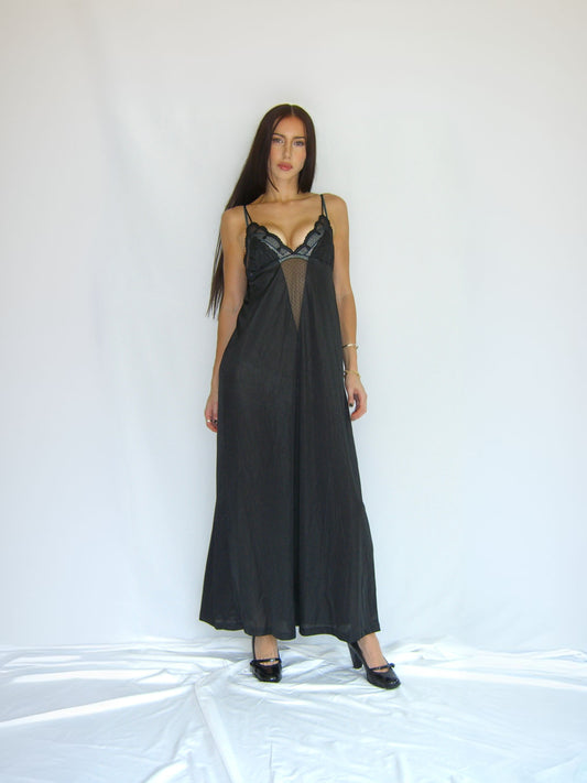 Vintage negligee lace dress